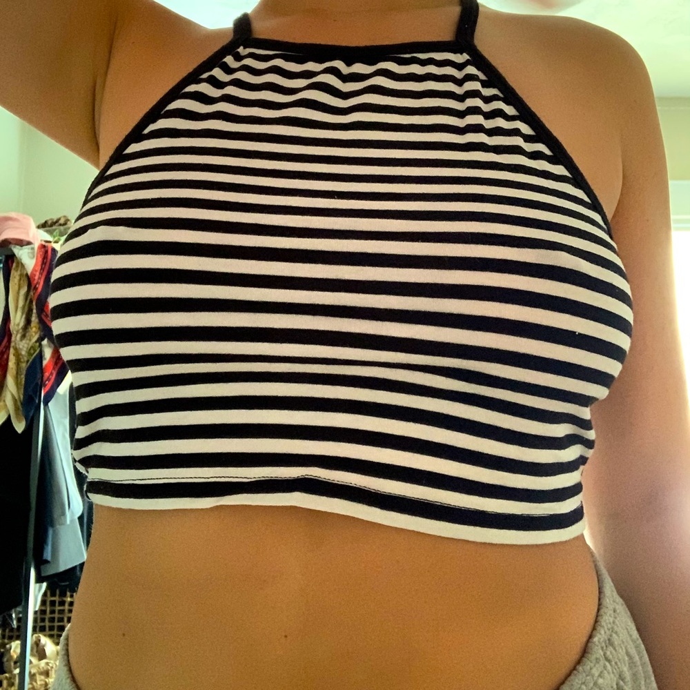 Halter cropped top